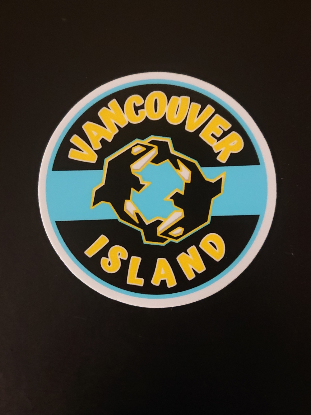 2 for $10 - Vancouver Island Round 3" Vinyl Sticker - Orca Killer Whales